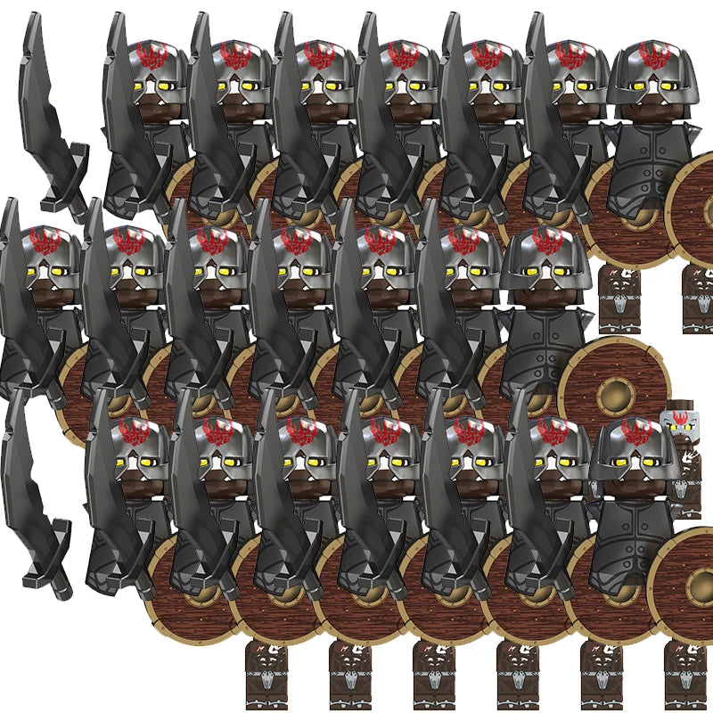 Medieval Movie Knights Building Blocks toys Lord Ring Figure Bricks Toy Christmas birthday gifts