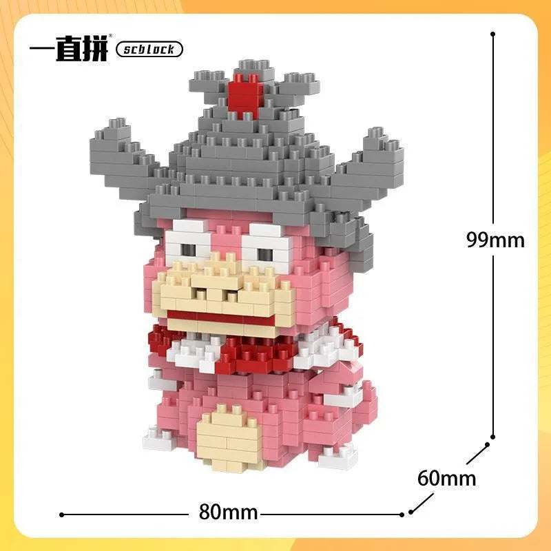 Pokemon Building Blocks Small Cartoon Mini Block Pikachu Charizard Eevee Mewtwo Anime Assemble Action Model Dolls Boys Toys