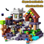 New Magnetic Building Blocks Mine World Magnetic Cozy Forest Cabin Construction Brick Cube STEM Boy Girl Children Toy Set Gift