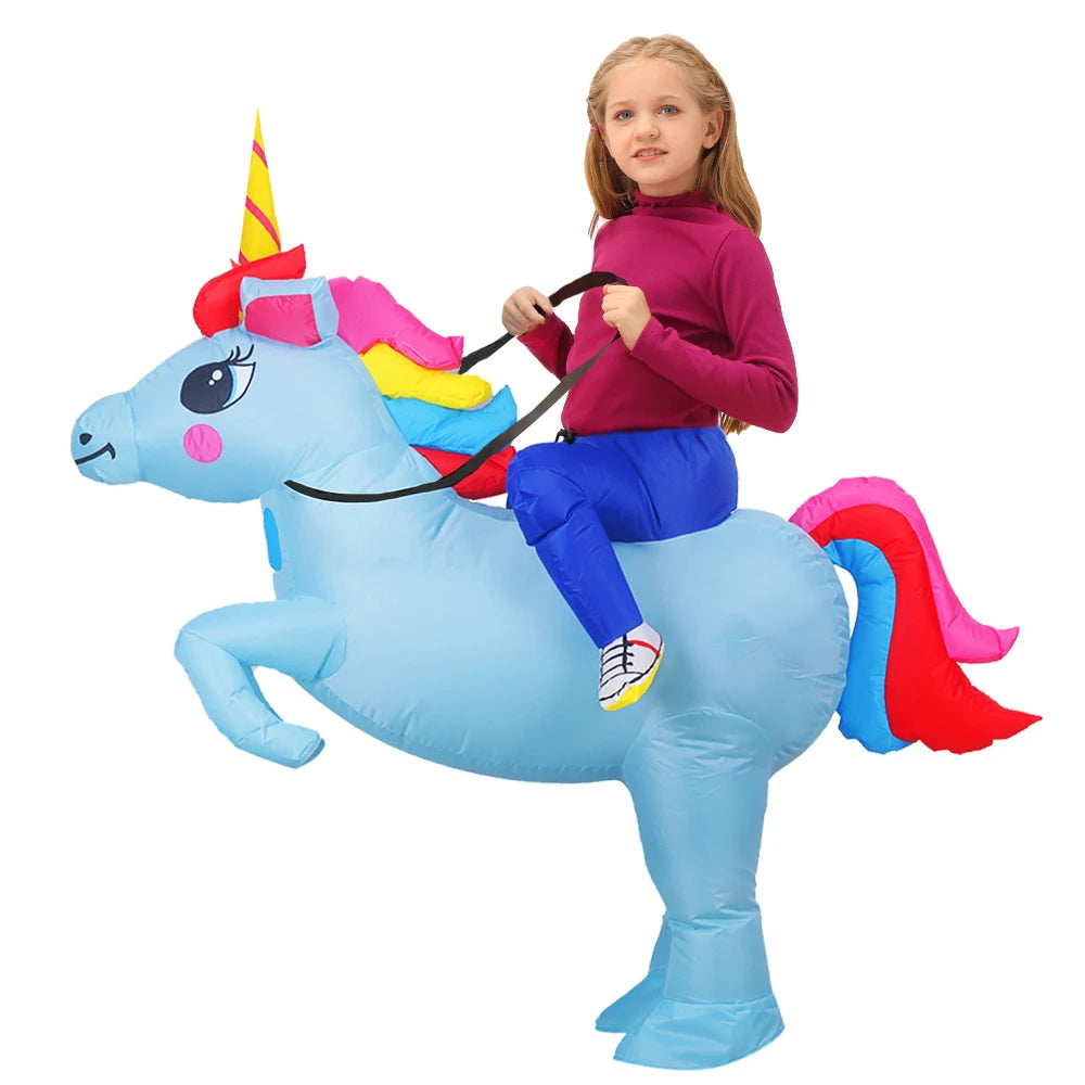 Kids Child Dinosaur Inflatable Costume Anime Purim Halloween Christmas Party Cosplay Costumes Dress Suits for Boys Girls