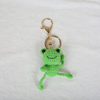 Mini Animal Doll Series Crochet Keychain Knitted Small Rabbit Doll Keyrings Mini Puppy Cute Keychain Wholesale Custom Accessory