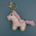 Funny Zebra Crochet Keyrings For Bag Pendant Handmake Animal Doll Knitting Keychain Cute Sheep Keyrings Gifts Custom Accessories