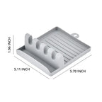 1PC Kitchen Spatula Rack Pot Lid Rack Shelves Countertop Shovel Spoon Shelf Soup Spoon Pad Put Soup Spoon Chopsticks Holder