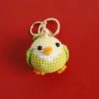 Cute Parrot Series Handmake Crochet Keychain Creative Small Bird Doll Keyring Gifts Knitted Parrot Keychain Custom Accessories