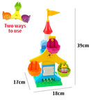 Big Building Blocks Slide Stair Swing Seesaw Ferris Wheel Series Compatible Duploe Large Brick Children Educational Toy Kid Gift