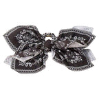 Women's Style Brown Cashew Flower Bow Hair Clip High-End and Elegant Hair Clip Shark Clip Fashion Headwear Girls Headdress