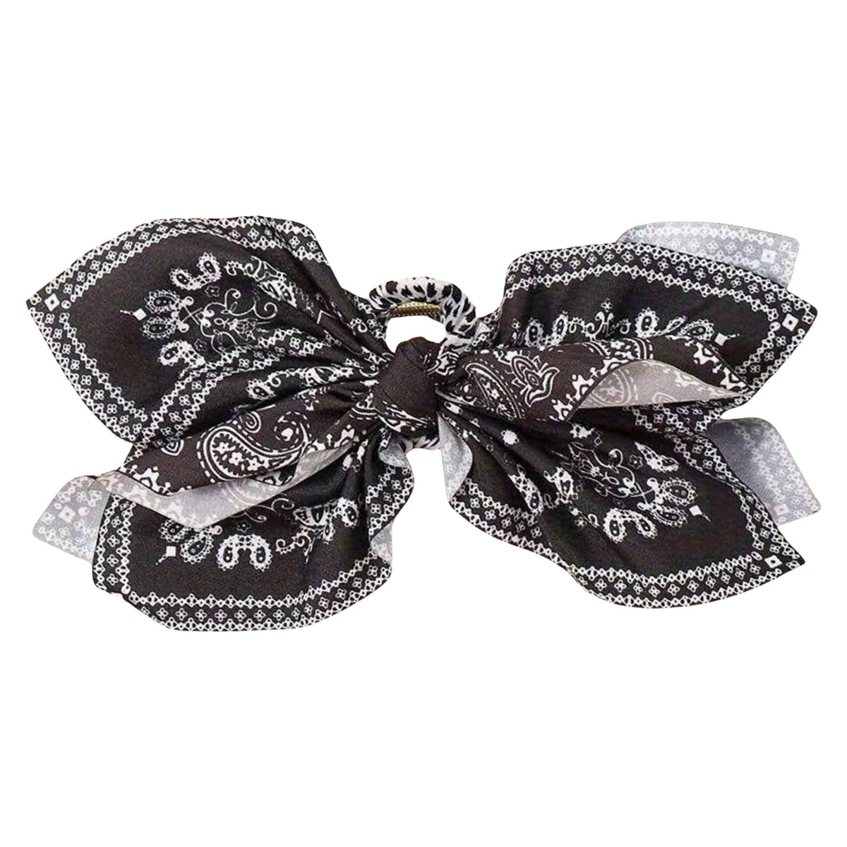 Women's Style Brown Cashew Flower Bow Hair Clip High-End and Elegant Hair Clip Shark Clip Fashion Headwear Girls Headdress