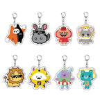 Thailand GMMTV CP Plush Keychain Cartoon Cute Filling PP Cotton Pendant JAIDEE BABII WIN ForceBook AouBoom Fans Colletion Gift