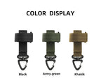 1/3/5pcs Outdoor Keychain Tactical Gear Clip Keeper Pouch Belt Keychain Webbing Gloves Rope Holder Military Molle Hook