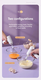1pc Wireless Electric Food Mixer Portable 3 Speeds Egg Beater Baking Dough Cake Cream Milk Frothers Kitchen Tools