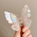 AWAYTR Fairy Butterfly Hair Claw Acetate Crab Hair Clip Sweet Princess Shark Clip for Women Girl Hairpin Hair Accessories