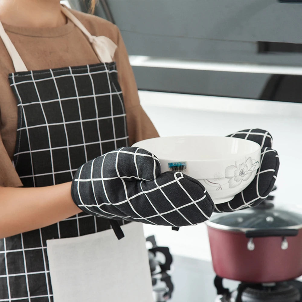 1pcs Kitchen Baking Gloves Microwave Oven Gloves High Temperature Resistant And Insulated Gloves Oven Gloves Heat-Resistant Glo