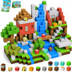 New Magnetic Building Blocks Mine World Magnetic Cozy Forest Cabin Construction Brick Cube STEM Boy Girl Children Toy Set Gift