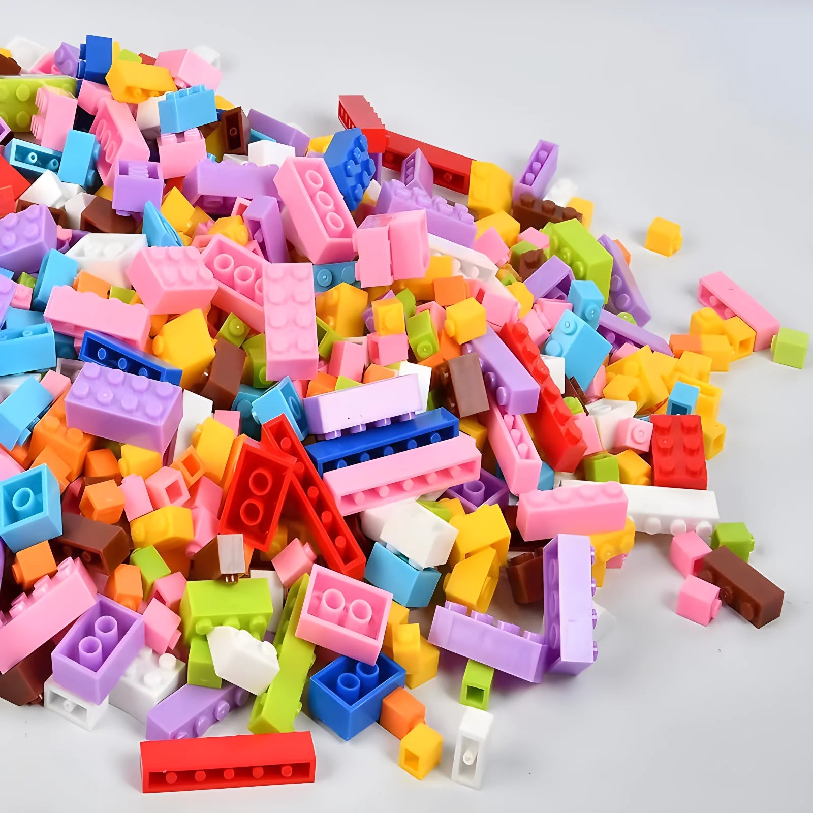 300/500/1000 DIY Creative Building Blocks Bulk Set Urban Classic Blocks Assembled Birthday Gift Children's Educational Toys