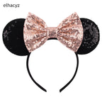 2026 Chic Embroidery Sequin Ears Headband Classical DOT Bow Hairband For Girls Women Party Head Wear Kids DIY Hair Accessories