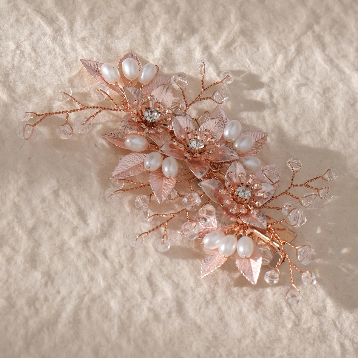 Fashion Pearl Flower Clip Silver Color Hair Combs Wedding Bridal Jewelry Accessories Headpieces For Woman Bride Hair Ornaments