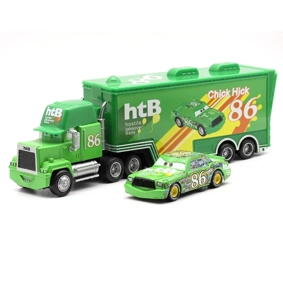HOT Pixar Car Truck Model Toys Lightning McQueen The King Ramirez Mini Die Casting Truck Model Kids Toy Birthday NEW YEAR Gif