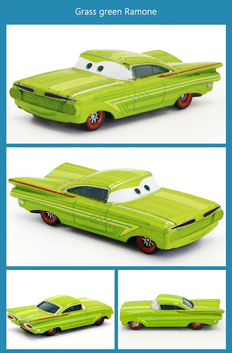 Disney Pixar Cars Ramone Series Colors Golden Green Red Purple 1:55 Alloy Diecast Children's Toy Car Model Gift