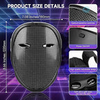 Led Mask with Bluetooth App Control Programmable Face Transforming Light up Halloween Led Mask