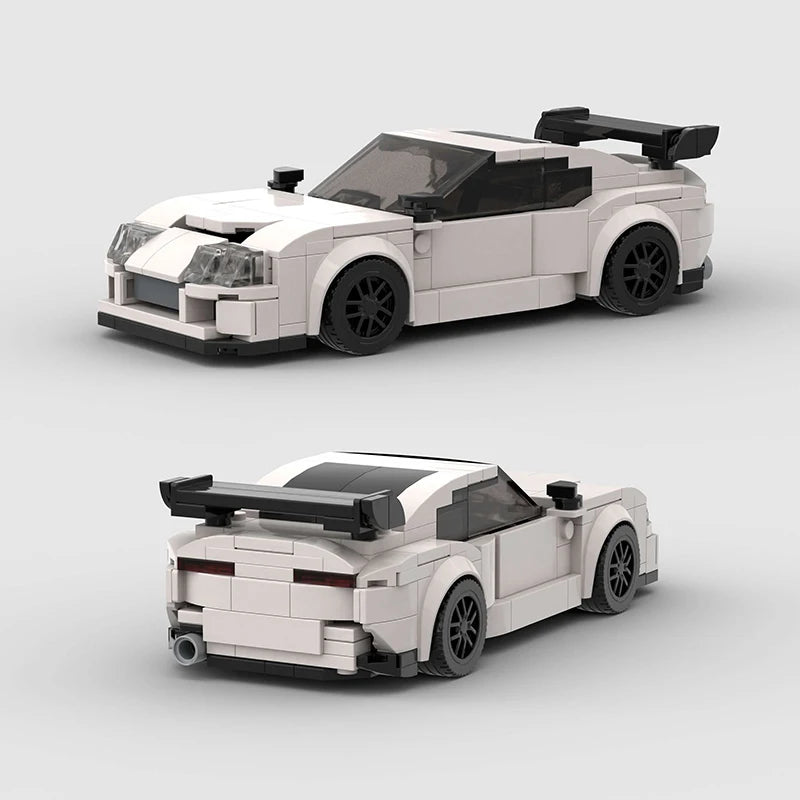 City Technical Speed World Famous Car Building Blocks Racing Fast And Furious Moc Brick Vehicle A80 Supra V2 Toys Kid