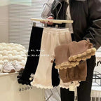 Girls' Corduroy Pants Korean Style - Velvet Thick Flared Leggings for Autumn Winter Loose Trousers Kids