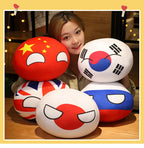 Wholesale Hot 10/30/40cm Polandball Country Ball Toy Plush Pendant Doll Countryball Ussr Usa France Russia Uk Japan Germanyitaly