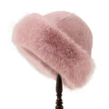 Plush Warm Fur Fluffy Beanie Hat for Winter Outdoor Comfort