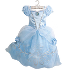 Elsa Anna Kid Princess Girls Dress Rapunzal  Kids Cosplay Halloween Vestidos Children Costume Birthday Party Dress