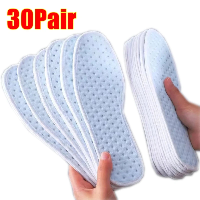 1Pair Bamboo Charcoal Antibacterial Shoes Insoles Plant Deodorant Running Sports Insole for Feet Thick Shock Absorbing Shoe Sole