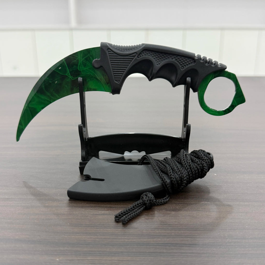 18.8cm Sakura Claw Knife Metal Model Collectible Desk Ornaments Lightning Karambit Cosplay Prop Home Decoration Boys Knife Safe