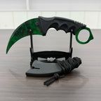 18.8cm Sakura Claw Knife Metal Model Collectible Desk Ornaments Lightning Karambit Cosplay Prop Home Decoration Boys Knife Safe
