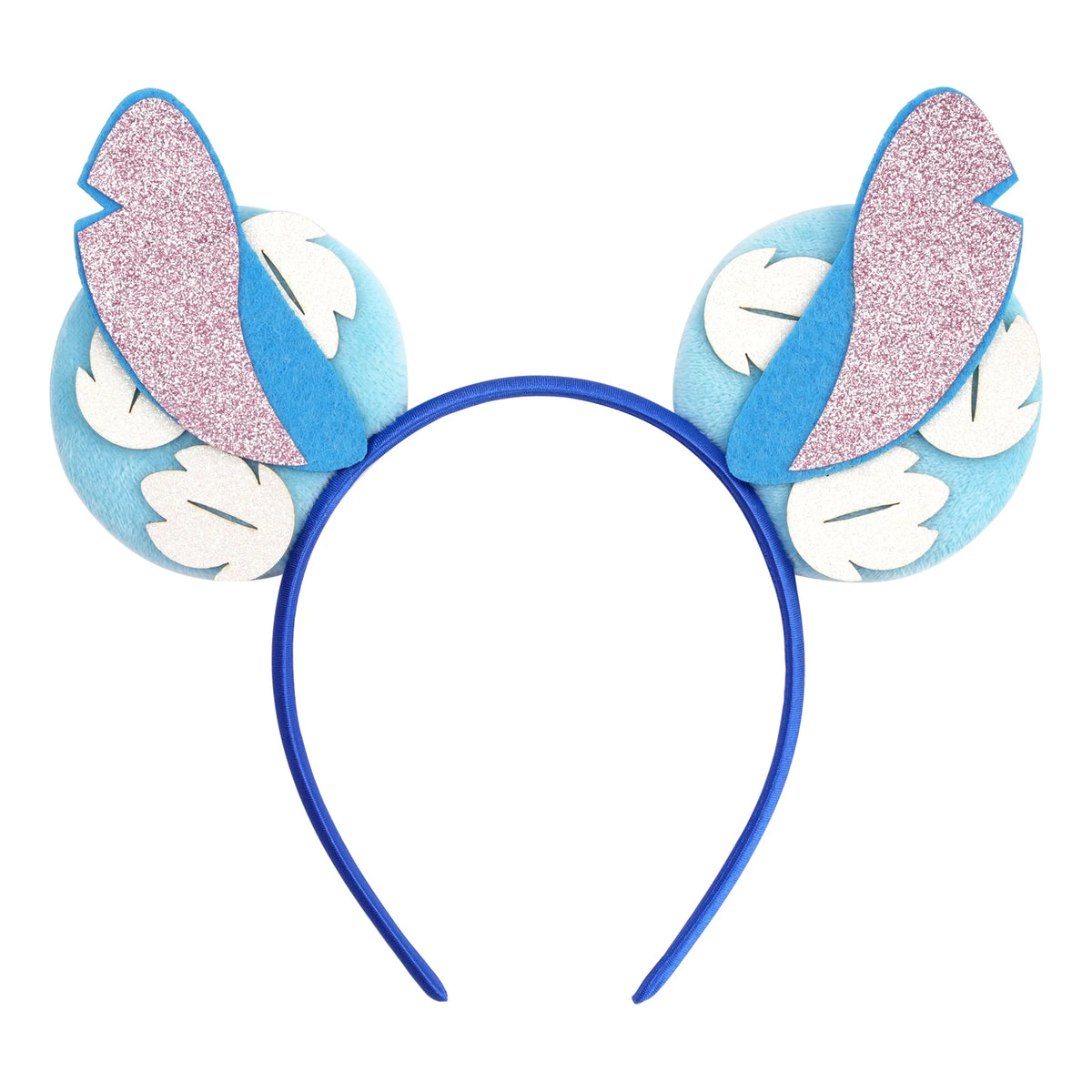 HEROCROSS Cute Stitch Headbands For Girls Sequins Bow Hairband Women Angel Headwear Kids Ears Hair Accessories Carnival Gift