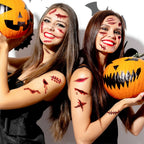 20 Sheets 3D Realistic Scar Tattoos - Waterproof Fake Bloody Wound Stickers for Halloween Cosplay Face & Body Makeup Adults