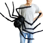 Large Black Spider for Halloween, Giant Spider Decoration, Professional Accessories, for Outdoor Yard, Scary Decoration