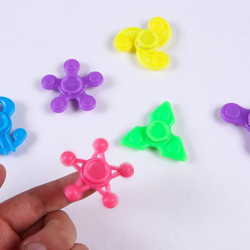 12/24PCS for Kids Boys Girls Random Mini Finger Gyro Toys Fidget Spinners Sensory Stress Toys Hand Spinner Party Favors Gifts