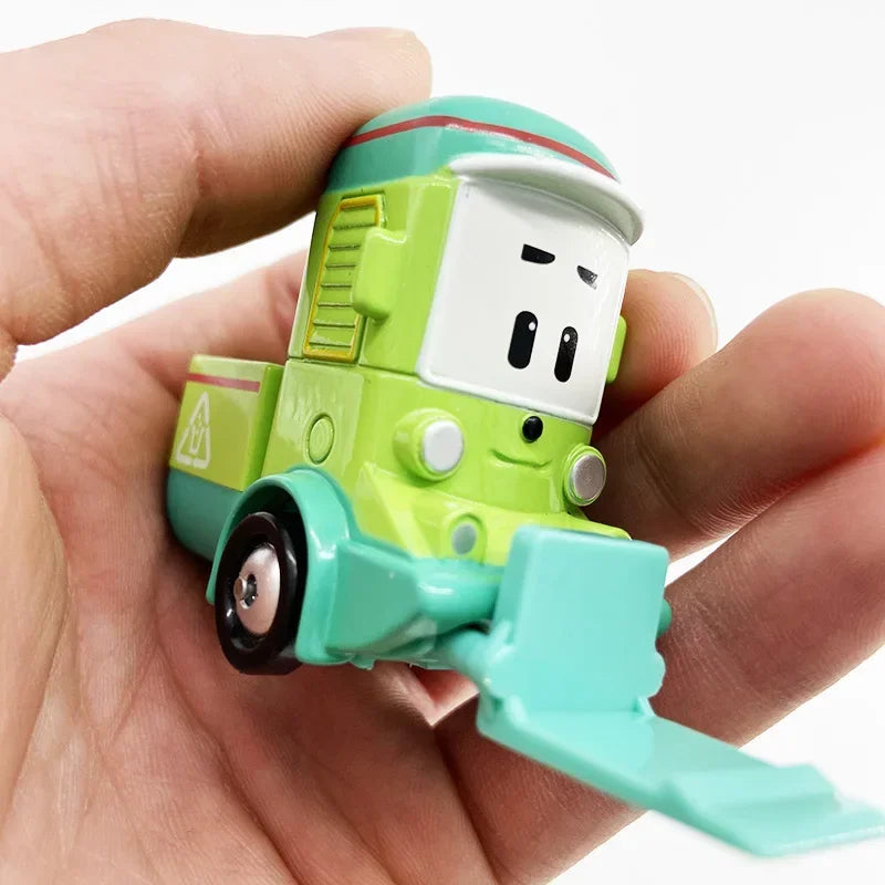 19 Style Silverlit Robocar Korea Kids Toys Robot Roy Haley Anime Metal Action Figure Cartoon Toy Car for Children Best Gift