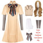 MEGAN Cosplay Dress for Girls Women AI Doll Robots Megan Dresses Uniform MEGAN Girls and Adult Cosplay Halloween Costume