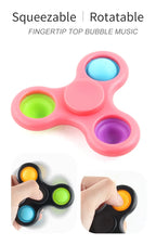 New Fidget Spinner Toys Hand Fingertip Multi-color Spnining Top Stress Relief Decompression Adults Toy Gifts for Boys Girls