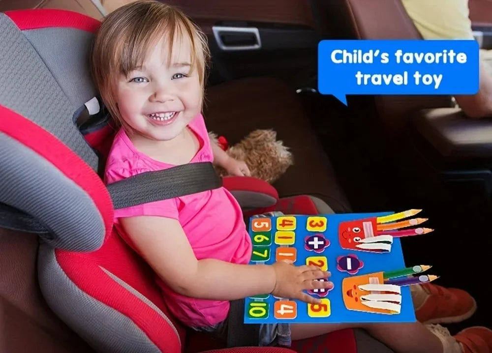 Felt Learning Board Children Toys Educational DIY Toy Addition Subtraction Finger Arithmetic Teaching Enlightenment Board