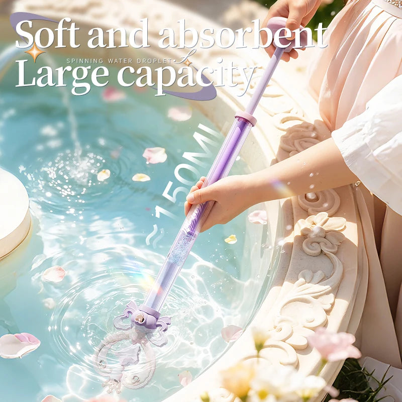 Magic Fairy Wand Water Gun Sparkling Summer Water Play Toy for Kids Adults Birthday Gift Water Battle Cannon
