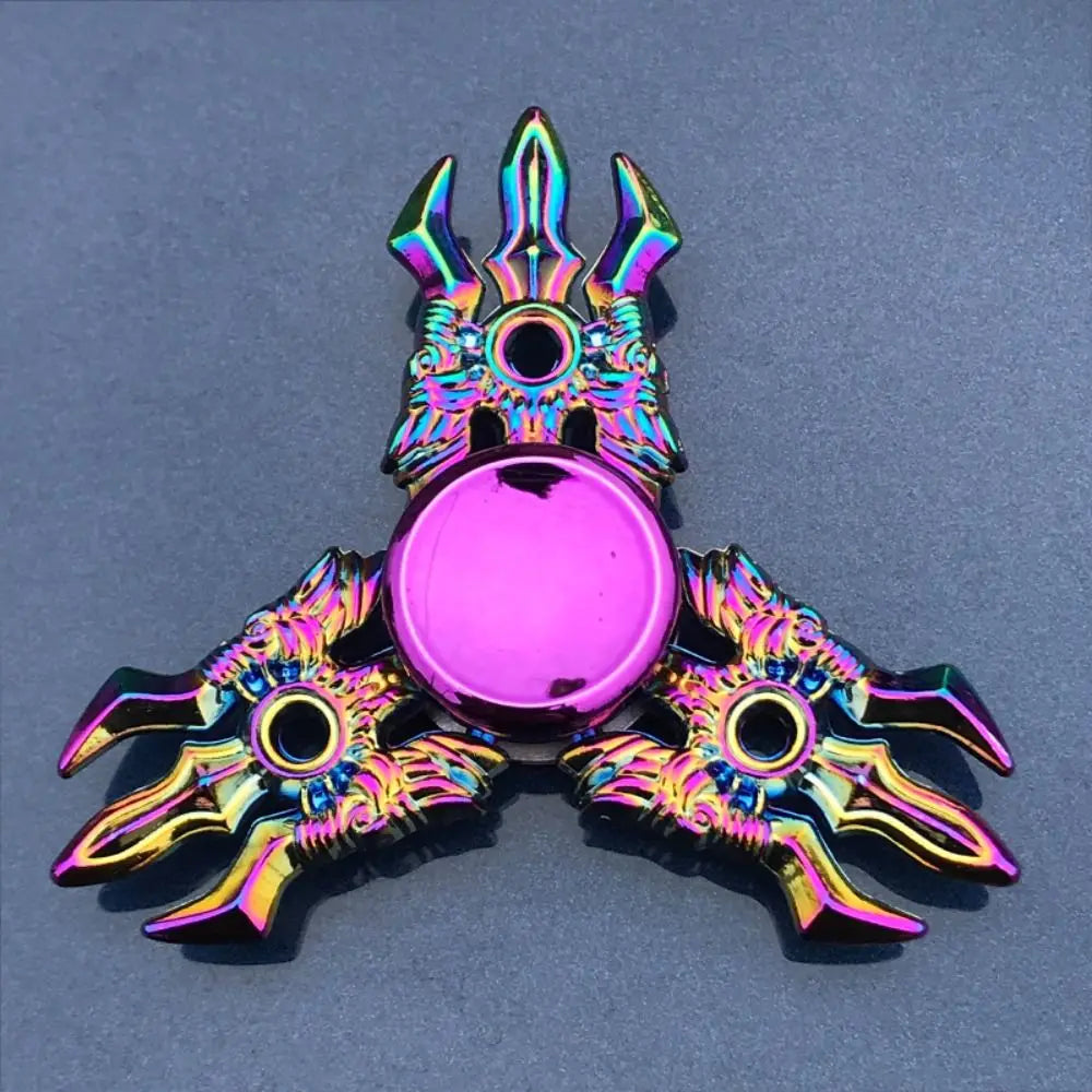 Dragon Wings Hand Spinner Alloy Low Noise Metal Rainbow Finger Spinner Anti-Anxiety High Speed Fingertip Gyro Birthday Gift