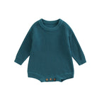 0-2Y Knitting Newborn Baby Girl Boy Spring Autumn Clothes Cute Long Sleeve Sweater Romper Jumpsuit Casual New born Outfits