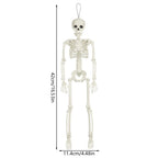 1pc Halloween Skull Skeleton 40cm Posable Skeleton Human Shape Bones Halloween Party Home Decorations Haunted House Horror Props