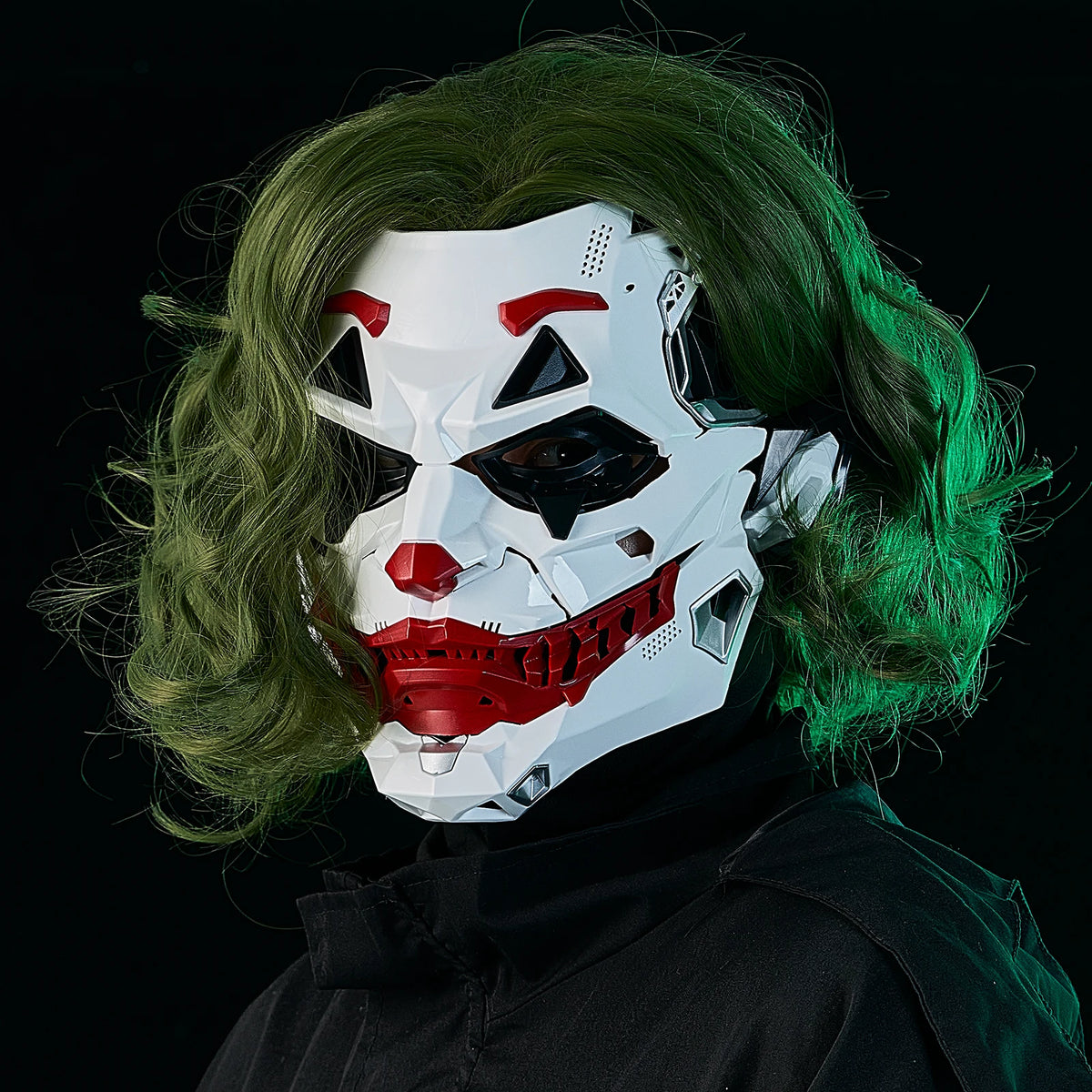 Cyberpunk Masks Clown Braids 2d Cosplay Resin Custom Products Halloween Anime Role-Playing Props And Gifts Toys