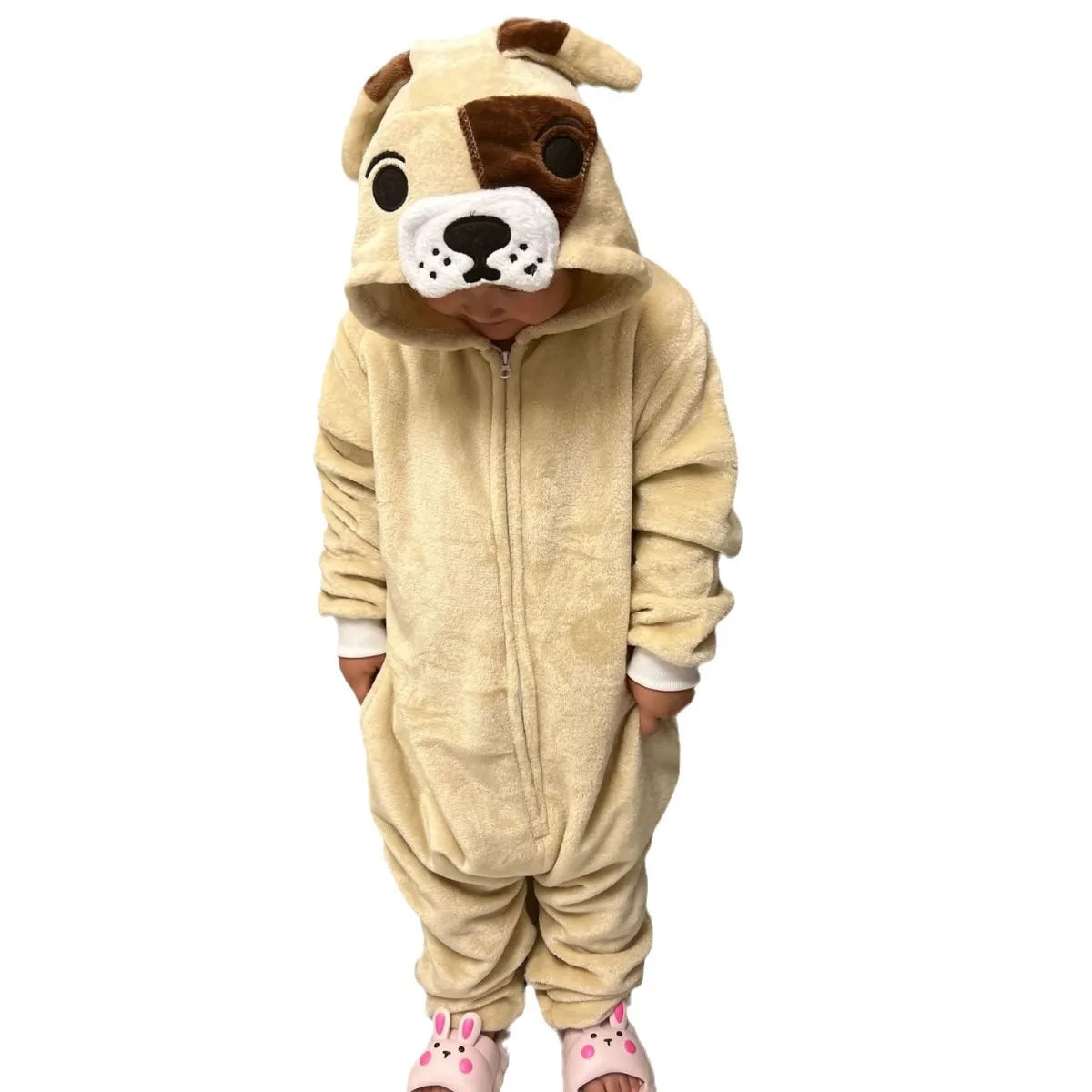 Cartoon Kigurumi For Children Kids' Animal Onesie Pyjamas Dog Wolf Dragon Dinosaur Halloween Carnival One-piece Costume Homewear
