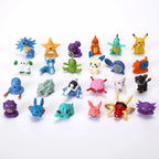 24-144pcs Pokemon Pikachu Action Figure Toys 2-3cm Mini Figures Model Toy Pikachu Anime Kids Doll Birthday Christmas Gifts