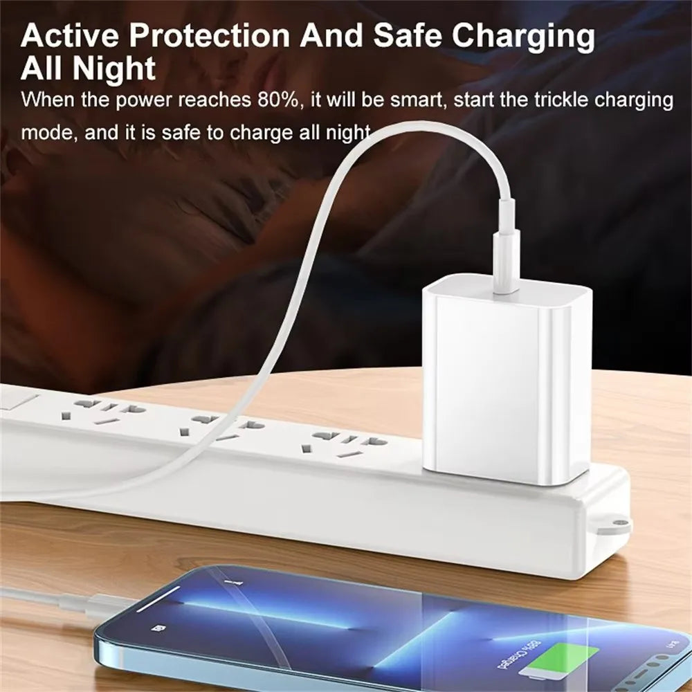 35W PD Original Fast Charging USB Cable For iPhone 11 12 13 14 Pro XS Max XR X 6 6S 7 8 Plus SE USB C Quick Charge Phone Cables