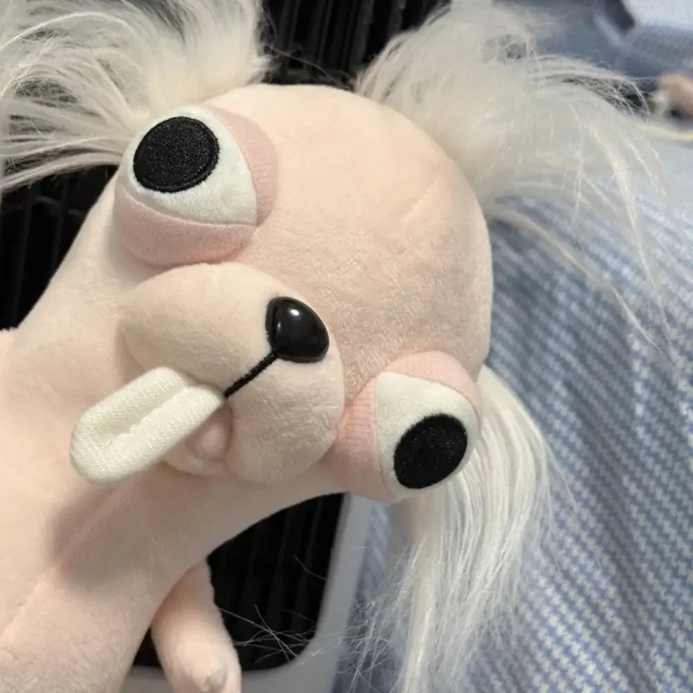 Funny Chihuahua Plush Toy Keychain Pendant Puppy Pet Stuffed Chihuahua Doll Weird Cute Realistic Plush Chihuahua Friend Gift