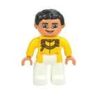 Big Size Figures Building Block Doll Family Farmer Pirate Worker Doctor Policemen Large Brick Compatible Build House Duploes Toy