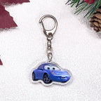 1/11Pcs Disney Cars Lightning McQueen Keychain Accessories Acrylic Charms Pendant For Bag Funny Key Holder Backpack Decoration